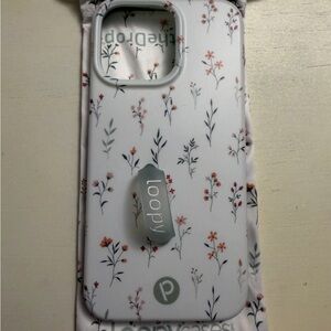 Loopy Case Floral Design Phone Case - White and Pink